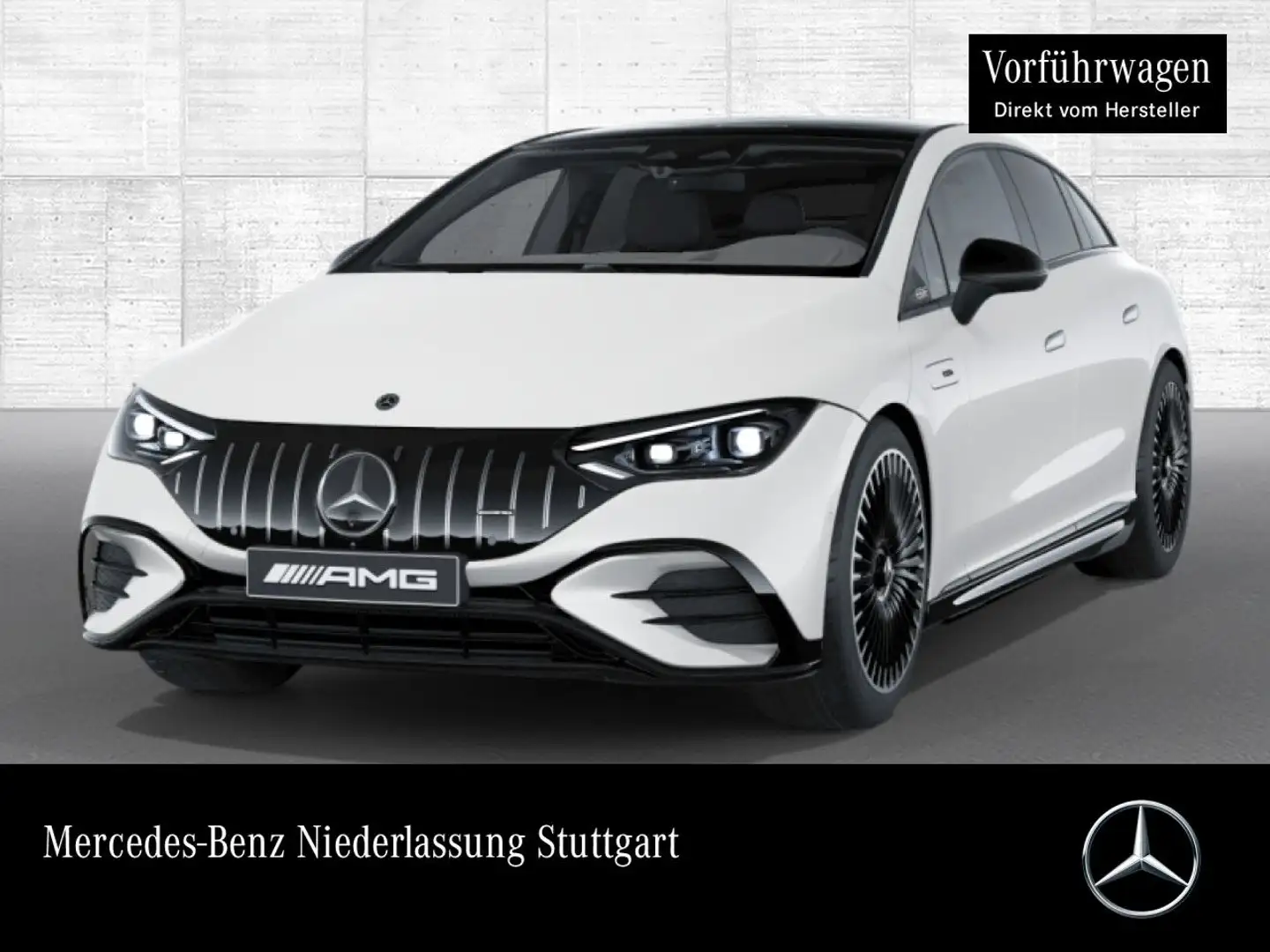 Mercedes-Benz EQE 53 AMG 4M Driversp Fahrass Airmat Pano Distr. Weiß - 1