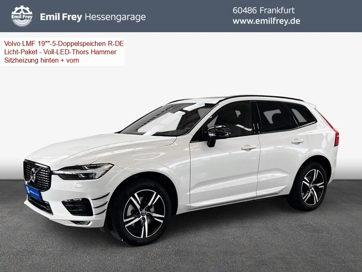 Volvo XC60 XC60 B4 AWD R-Design Aut Glasd PilotAssist 360° Bianco - 1