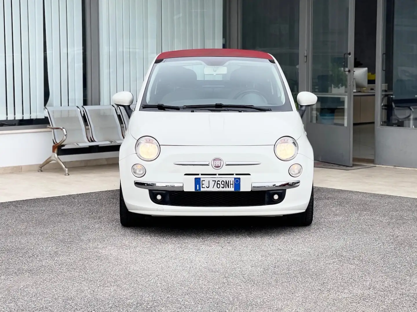 Fiat 500 Cabrio 1.2 Benzina 69CV E5 Automatica - 2011 Wit - 2
