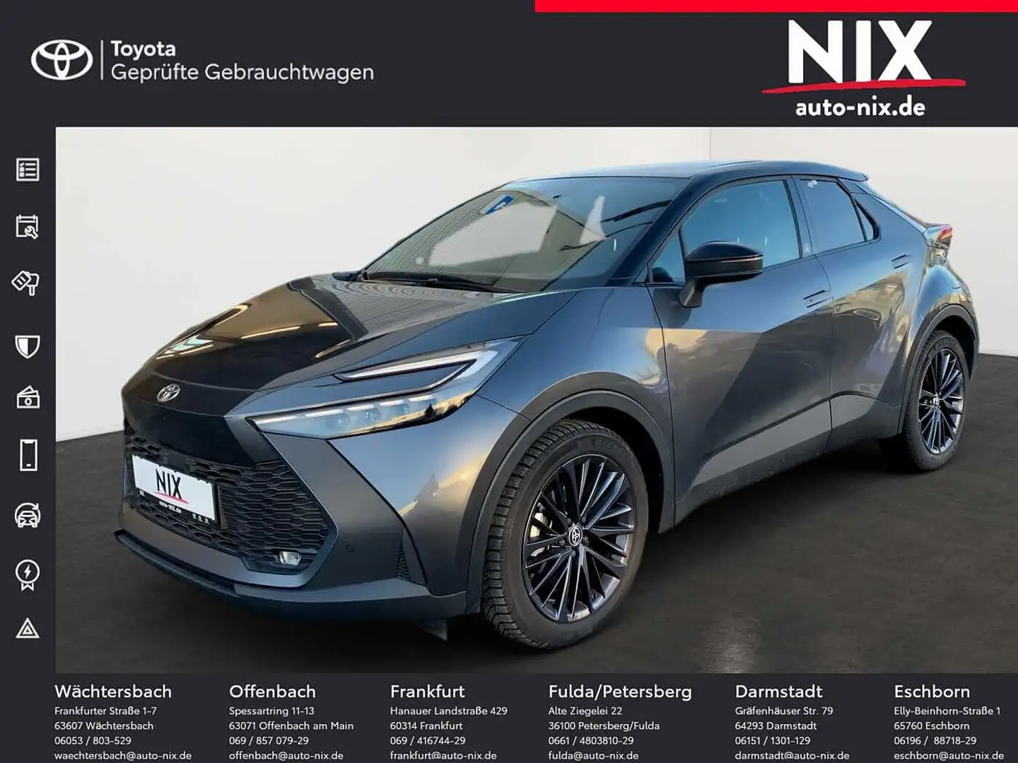 Toyota C-HR 2.0 Hybrid Team D + Technik + LED Grau - 1