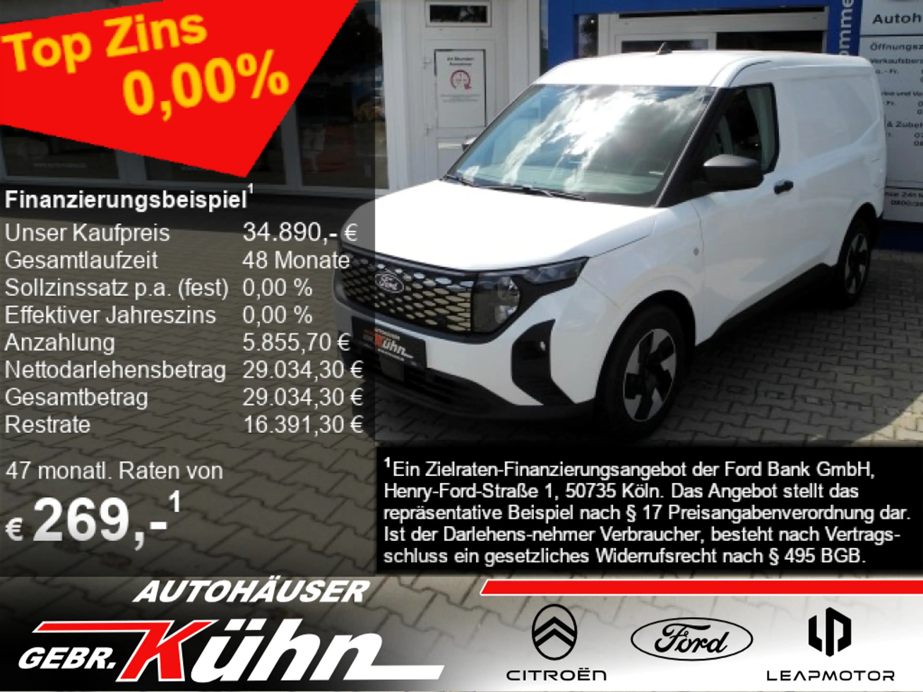 Ford Transit Courier e-Transit 46kWh Trend - Holzboden, Winter-Pak. 3