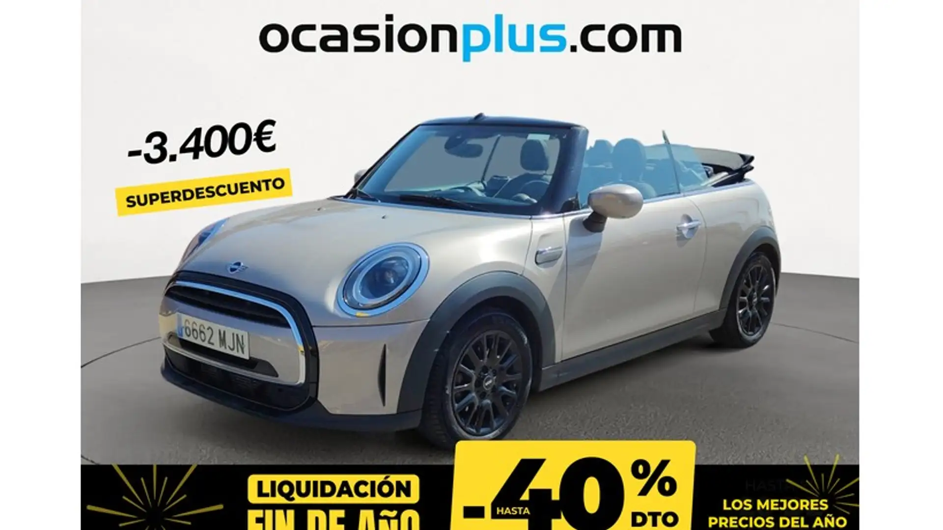 MINI Cooper Cabrio Aut. Gris - 1