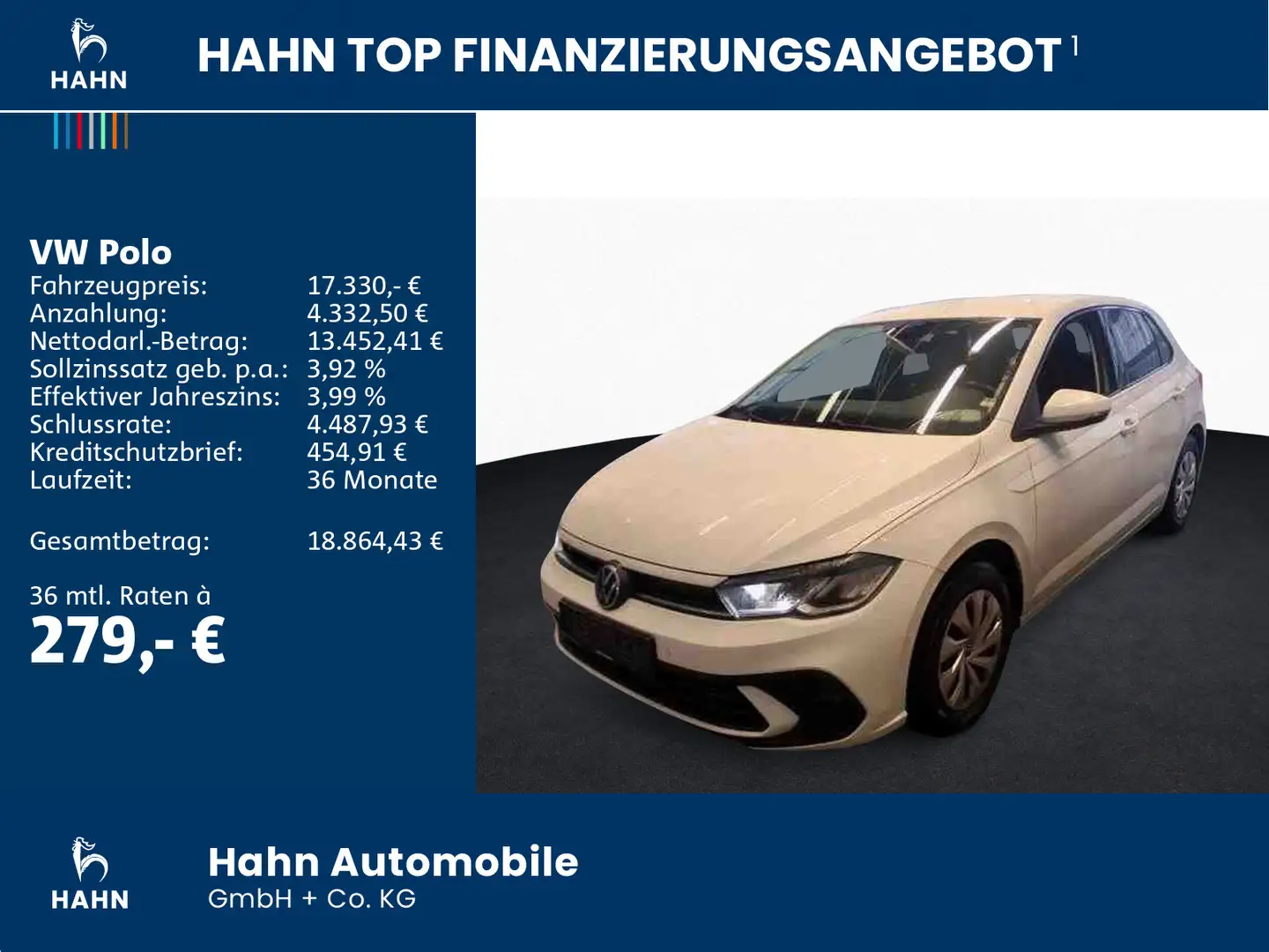 Volkswagen Polo 1.0Life App-Con. Klima LED Navi PDC Sitzhei Weiß - 2