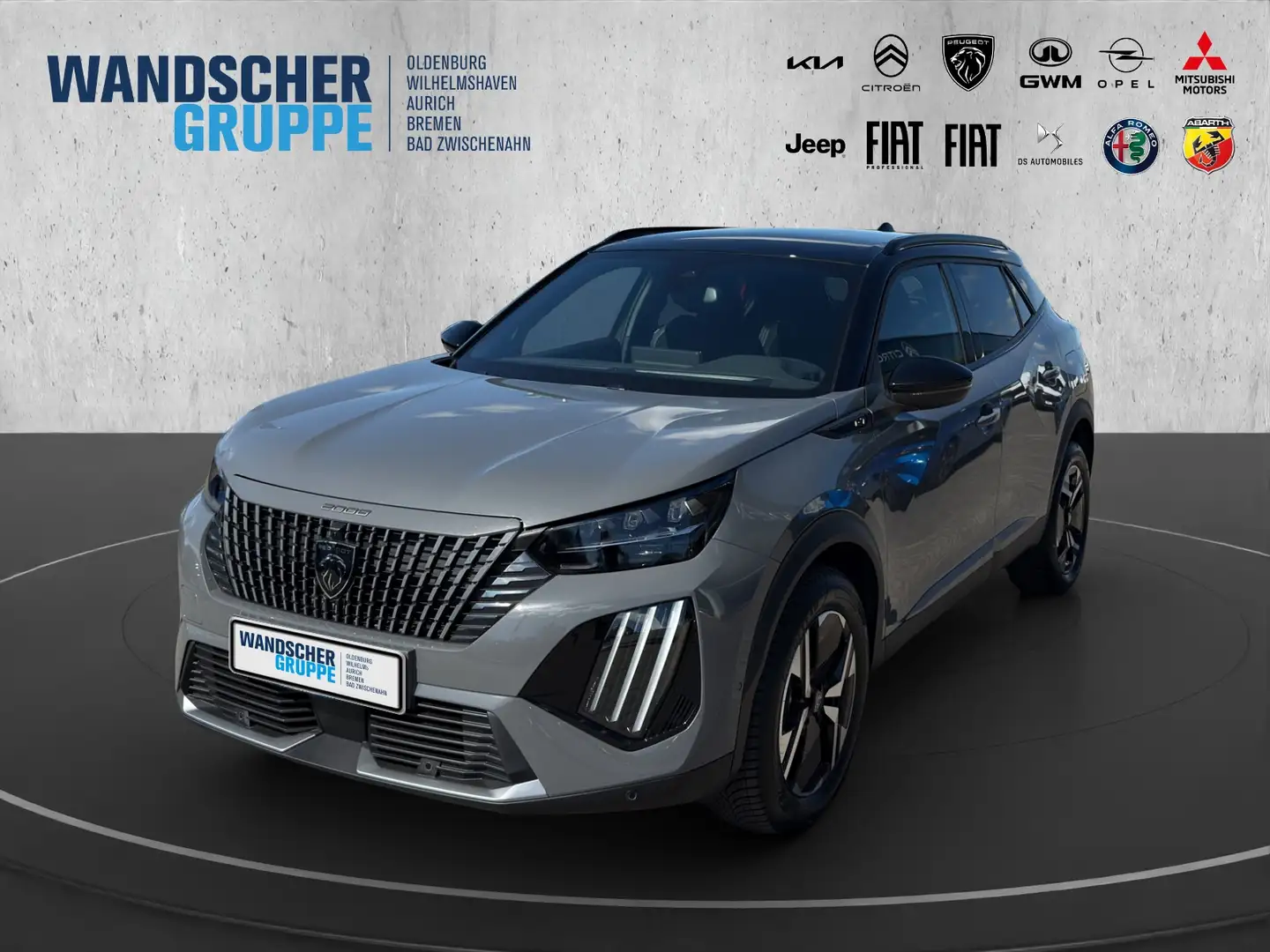 Peugeot 2008 1.2 136 GT +Navi+Kam.+LED+SHZ+KeyLess+ACC Grau - 1