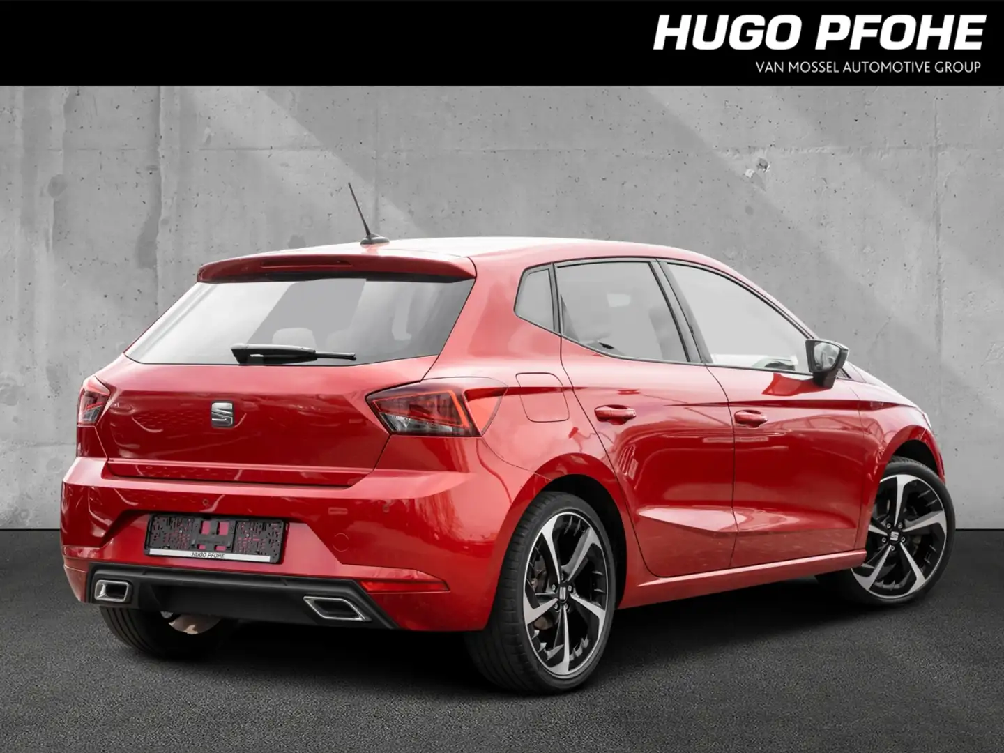 SEAT Ibiza 1.0 TSI FR OPF Navi SHZ LED ACC SpurW SpurH Piros - 2