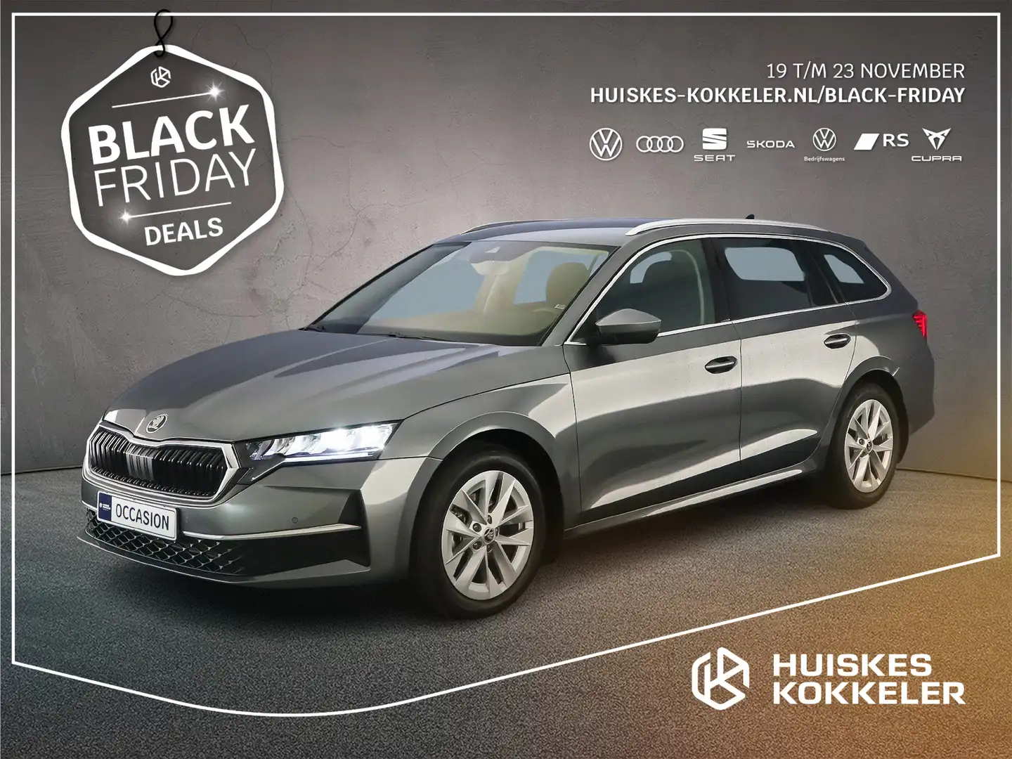 Skoda Octavia Combi Selection 1.5 eTSI 115pk DSG Automaat Adapti Grijs - 1