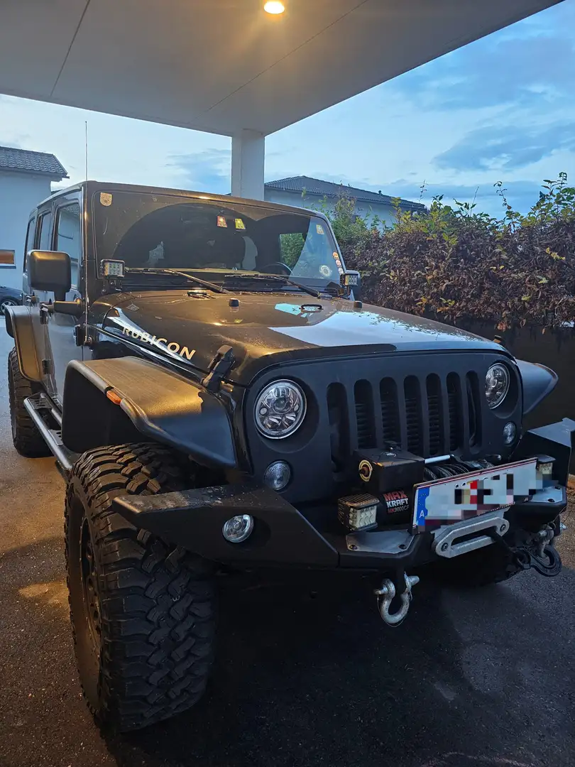 Jeep Wrangler Wrangler Unlimited Rubicon 2,8 CRD Aut. Schwarz - 1
