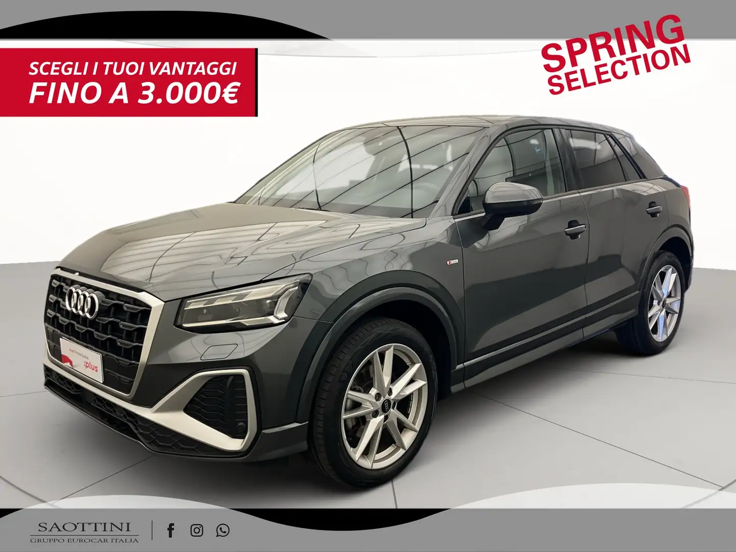 Audi Q2 35 2.0 TDI S line edition S tronic Grigio - 1