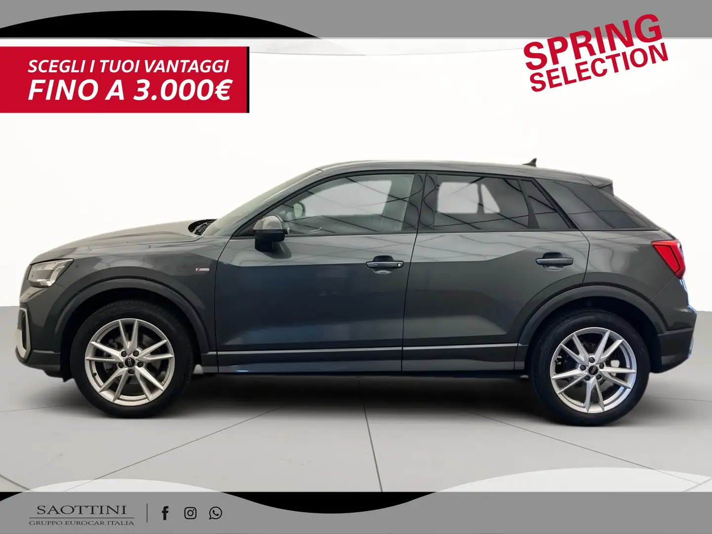 Audi Q2 35 2.0 TDI S line edition S tronic Grigio - 2