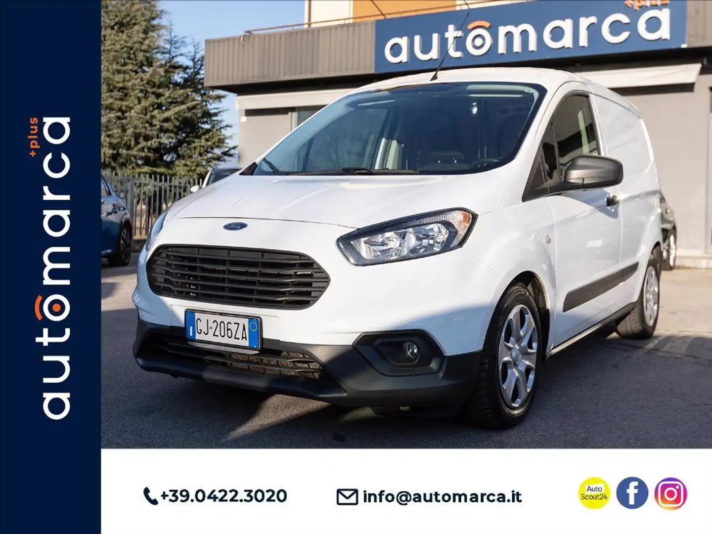 Ford Transit Courier 1.0 ecoboost 100cv S&S Trend my20 Bianco - 1