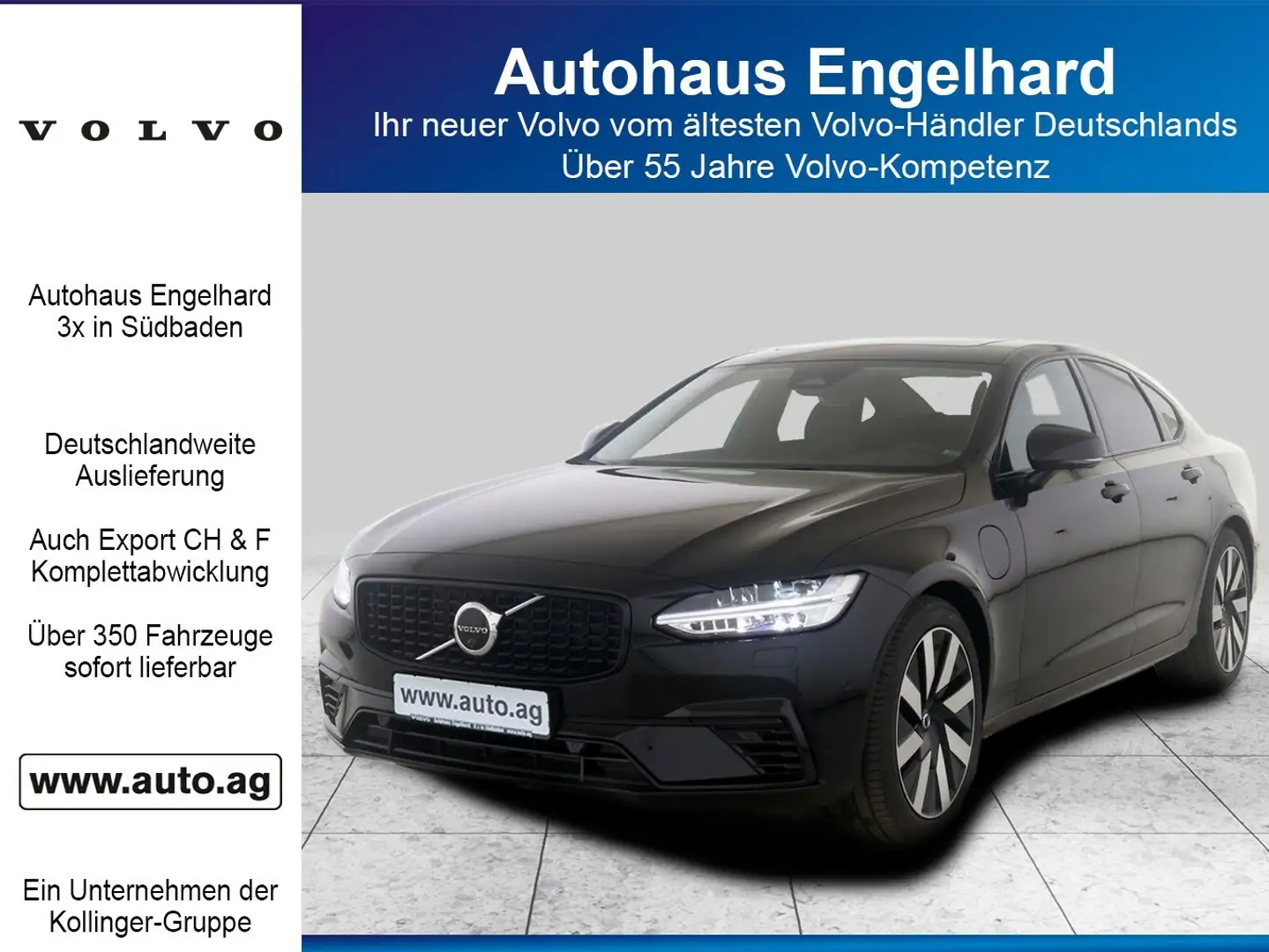 Volvo S90 T8 ULTIMATE DARK 360° STHZ SELEKT Schwarz - 1