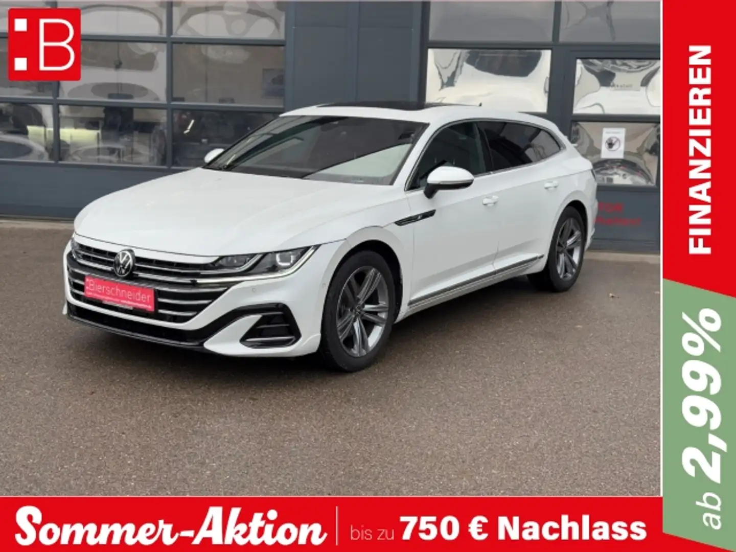 Volkswagen Arteon Shooting Brake 2.0 TDI DSG R-Line IQ.LIGHT AHK ACC Weiß - 1