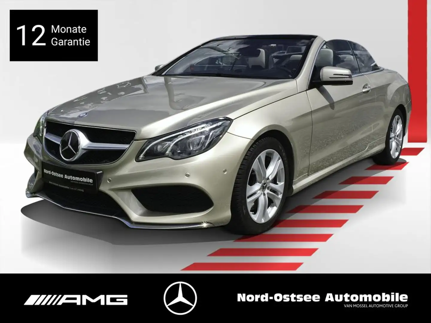 Mercedes-Benz E 400 CABRIO COMAND KAMERA DISTRO BURMESTER PDC Zilver - 1