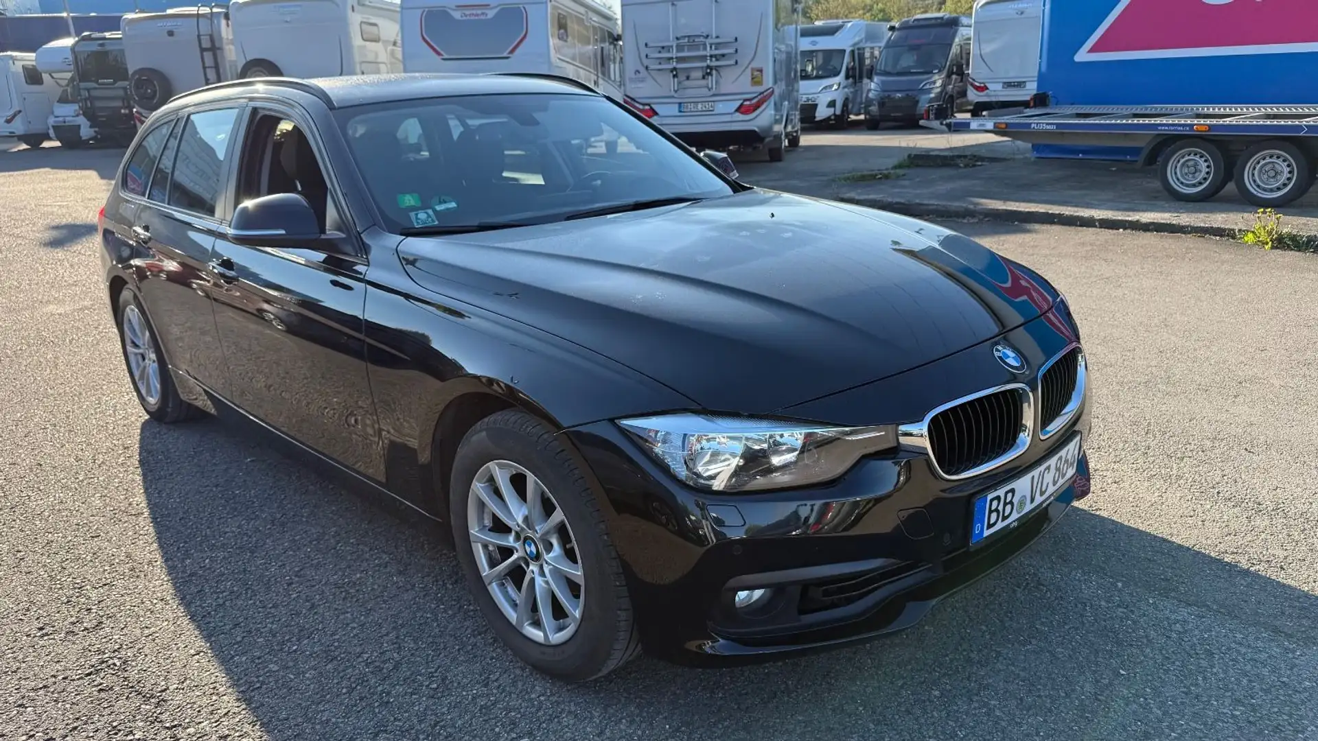 BMW 318 Baureihe 3 Touring 318 i Advantage, Navi Fekete - 1