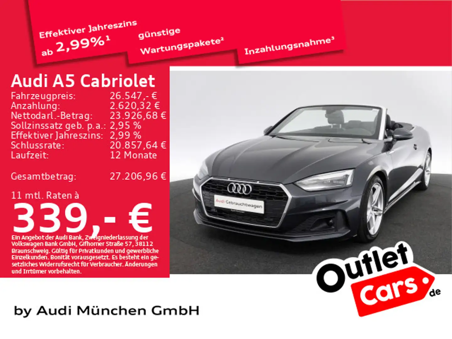 Audi A5 40 TFSI S tronic Navi PDC LED Alcan Grau - 1