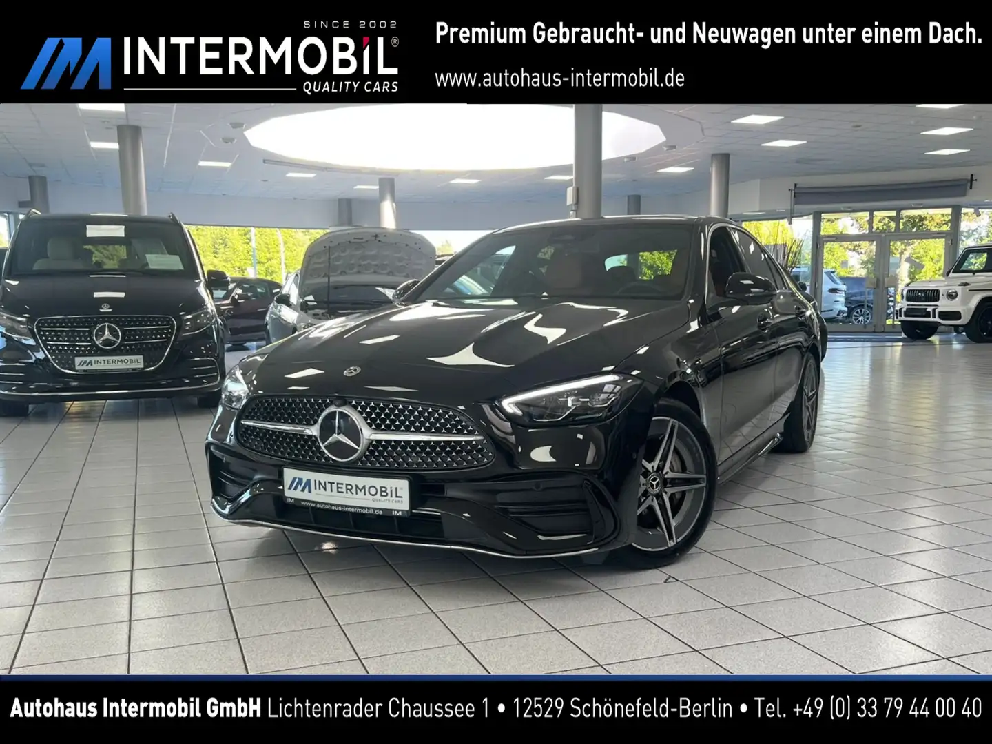 Mercedes-Benz C 220 d Lim AMG Advanced*LEDER*DISTR*AHK*360° Schwarz - 1