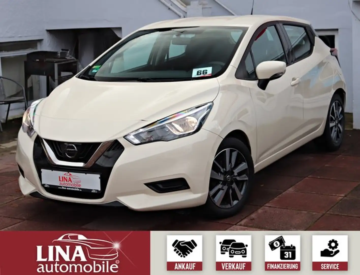 Nissan Micra Acenta 1.Hd*Klimaaut.*KeyGo*Tempomat* Beige - 1
