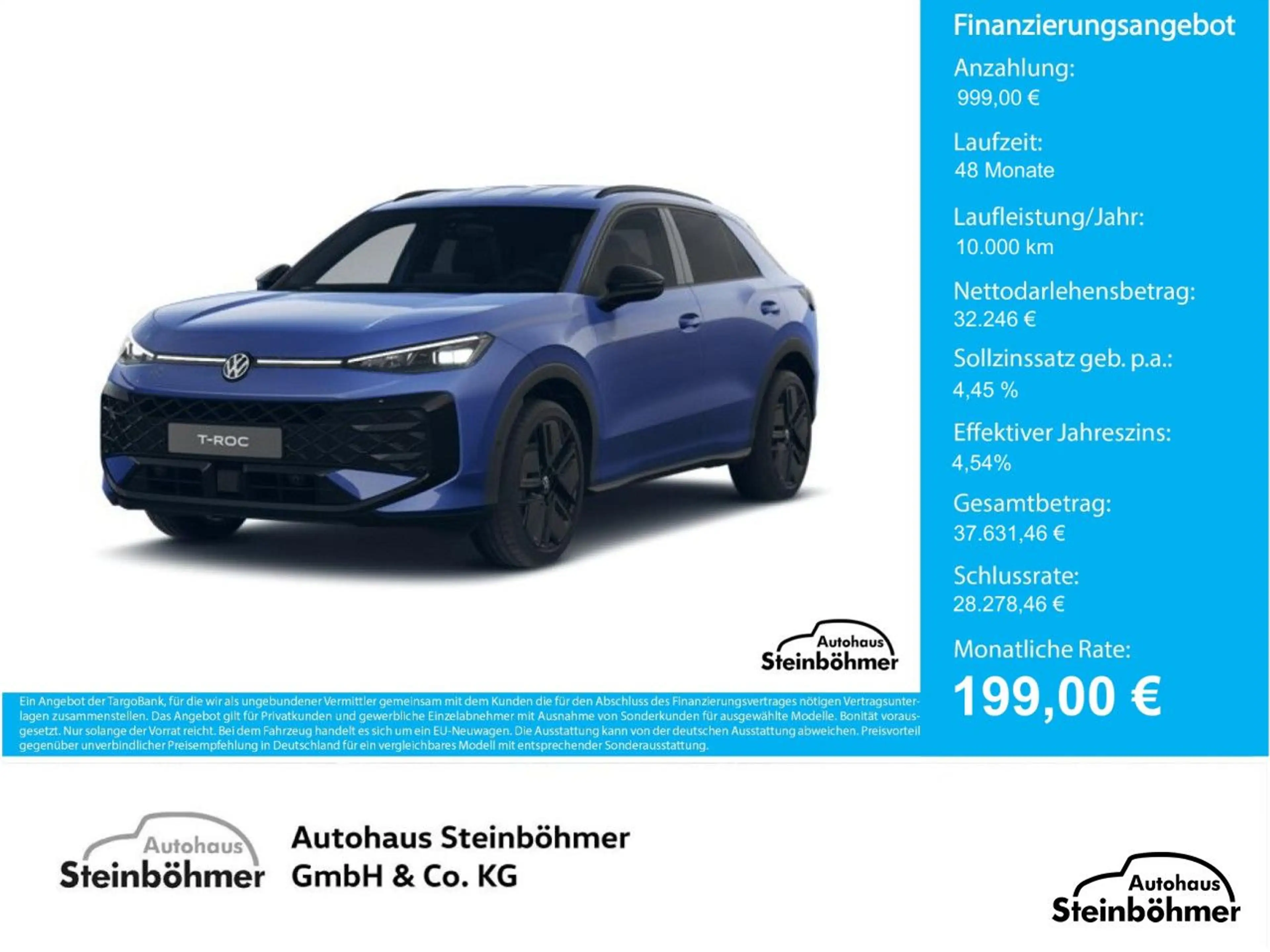 Volkswagen T-Roc R-Line 1.5eTSI DSG IQ.Light NAV AHK BlackSty
