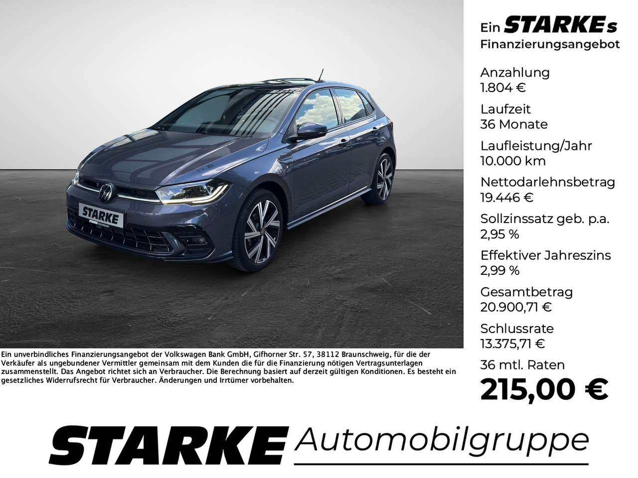 Volkswagen Polo 2023 — 1.0 TSI DSG R-Line