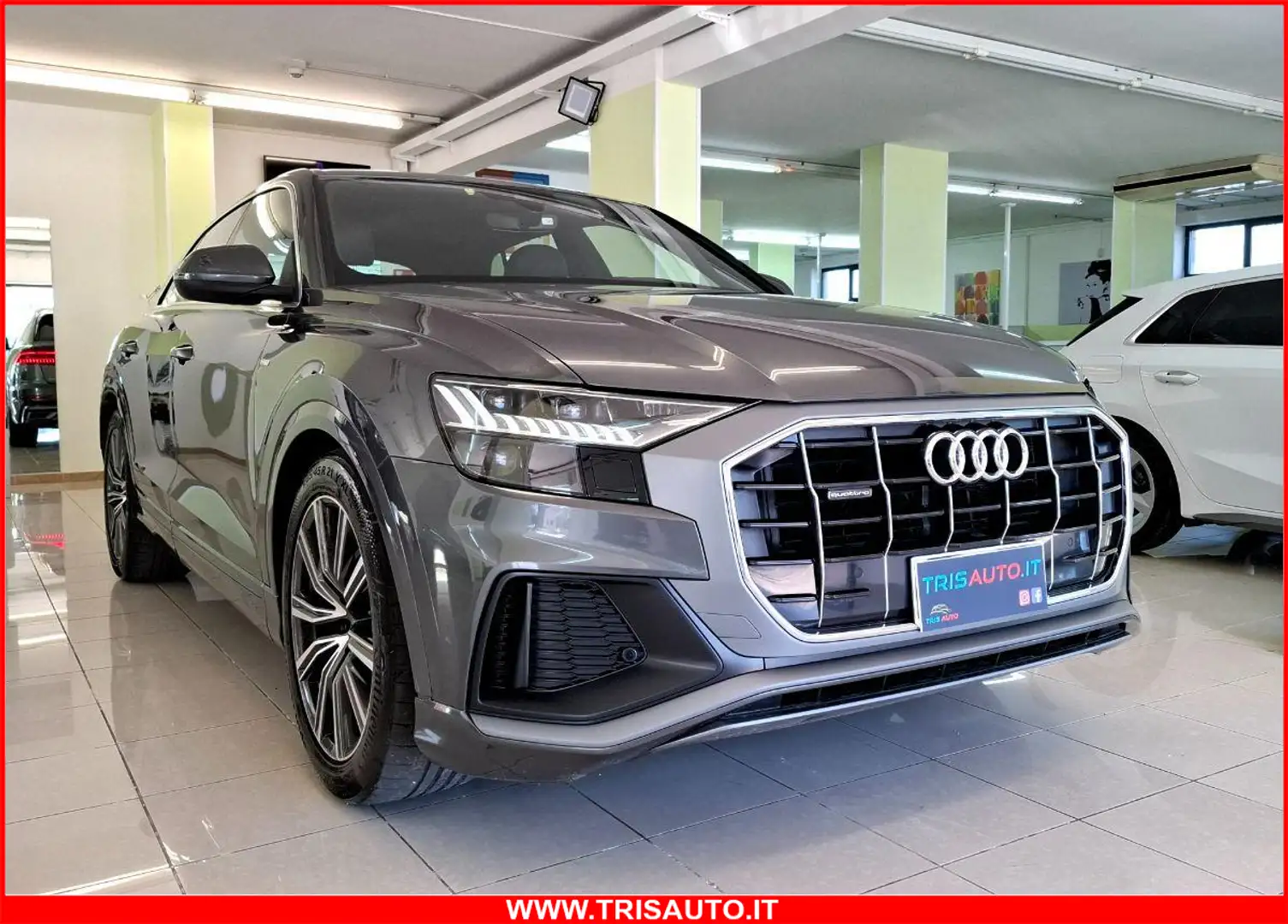Audi Q8 50 3.0 TDI Mhev Quattro S-line (MATRIX+PELLE+NAVI) Grigio - 1