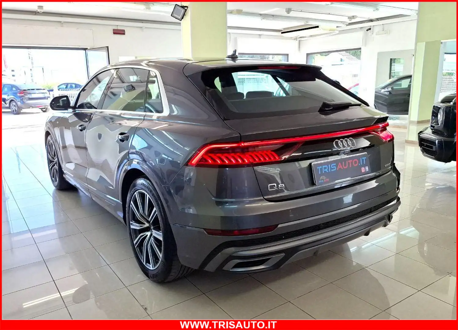 Audi Q8 50 3.0 TDI Mhev Quattro S-line (MATRIX+PELLE+NAVI) Grigio - 2