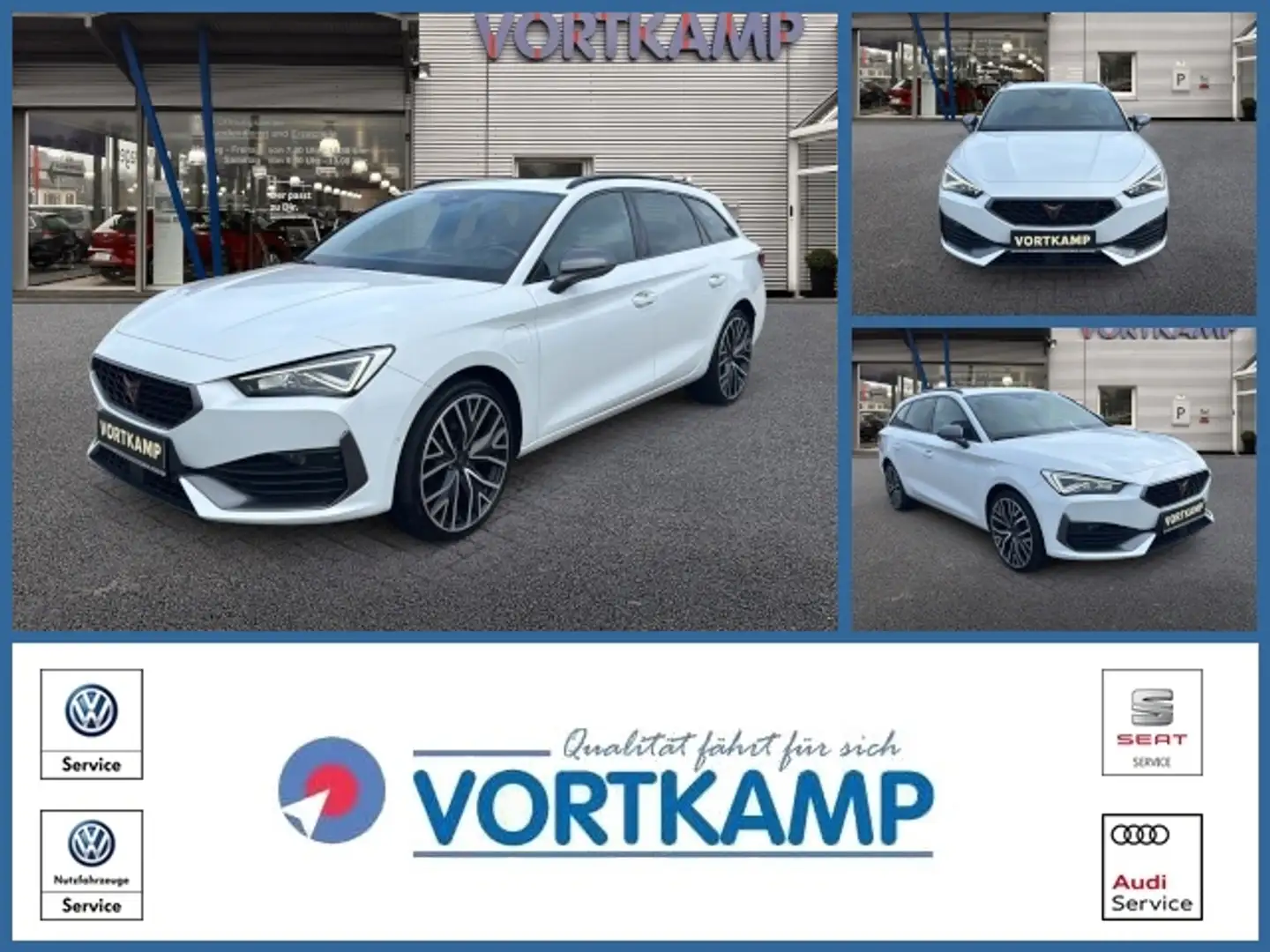CUPRA Leon SP e-Hybrid Pano/Kamera/Memory/FullLink Weiß - 1