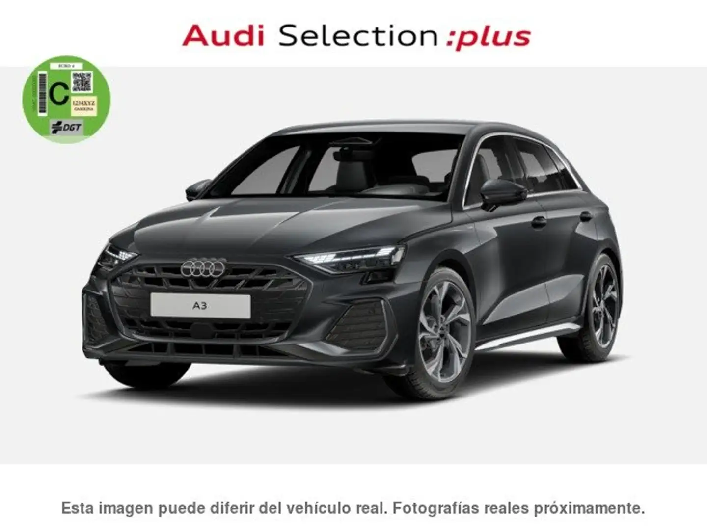Audi A3 Sportback TDI S line S tronic 110kW Gris - 1