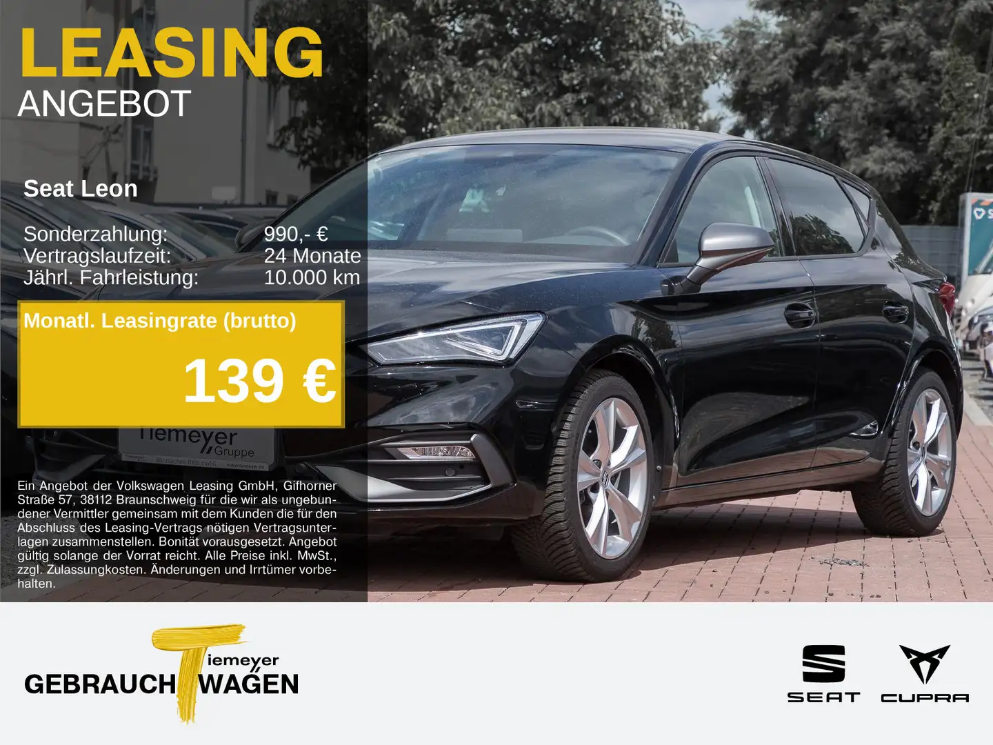 SEAT Leon 2.0 TDI DSG FR MOD.2025 MATRIX 12,9"NAVI KA Schwarz - 1