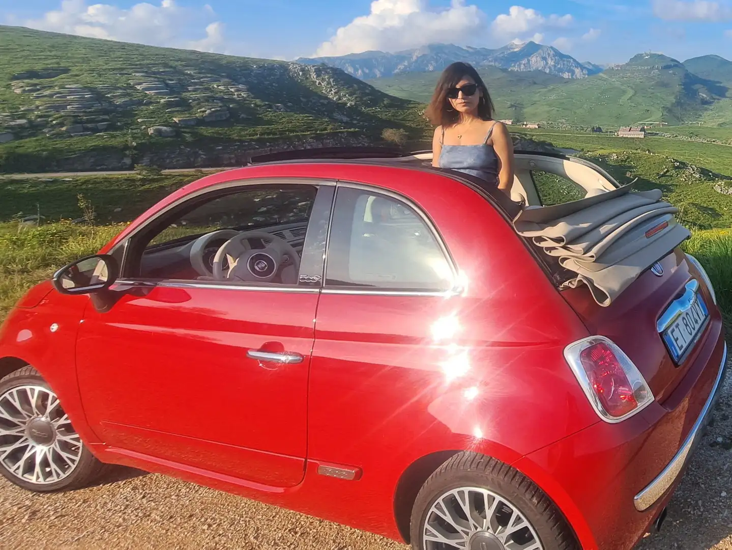 Fiat 500 Cabrio Rosso - 1