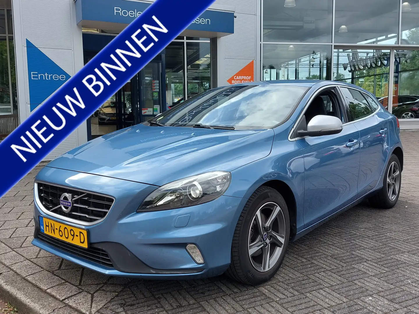 Volvo V40 2.0 D2 R-Design Business | Origineel NL | Navi | B Blauw - 1
