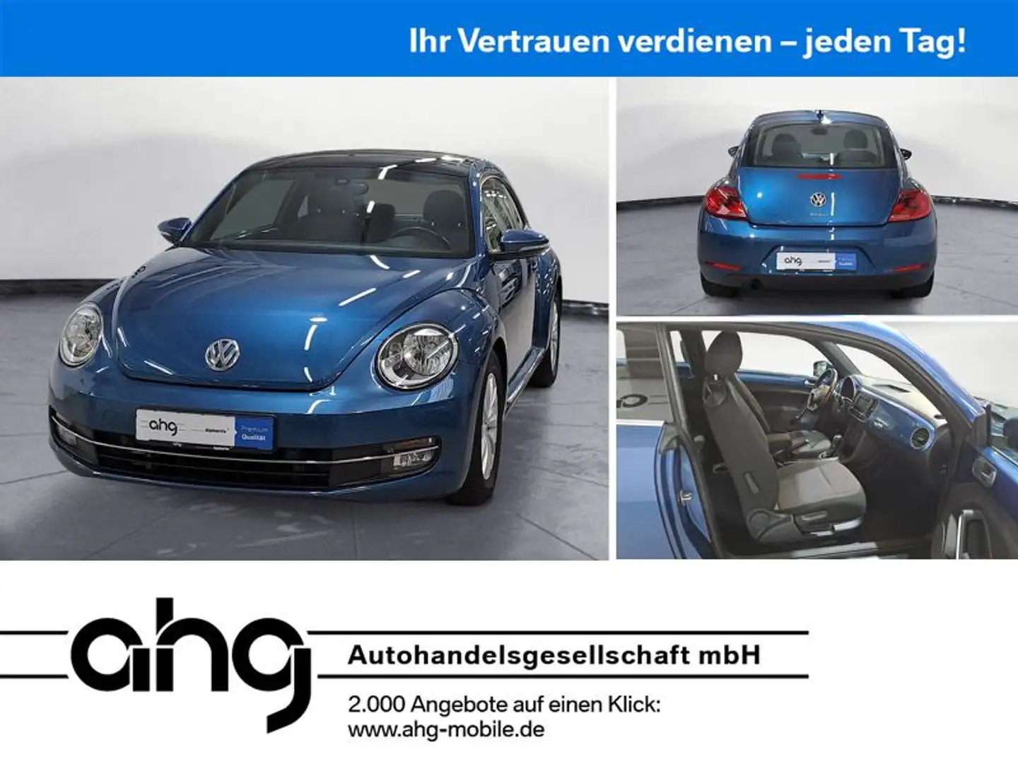 Volkswagen Beetle 1.2 TSI DSG BMT Design Servotronic Panora Blau - 1