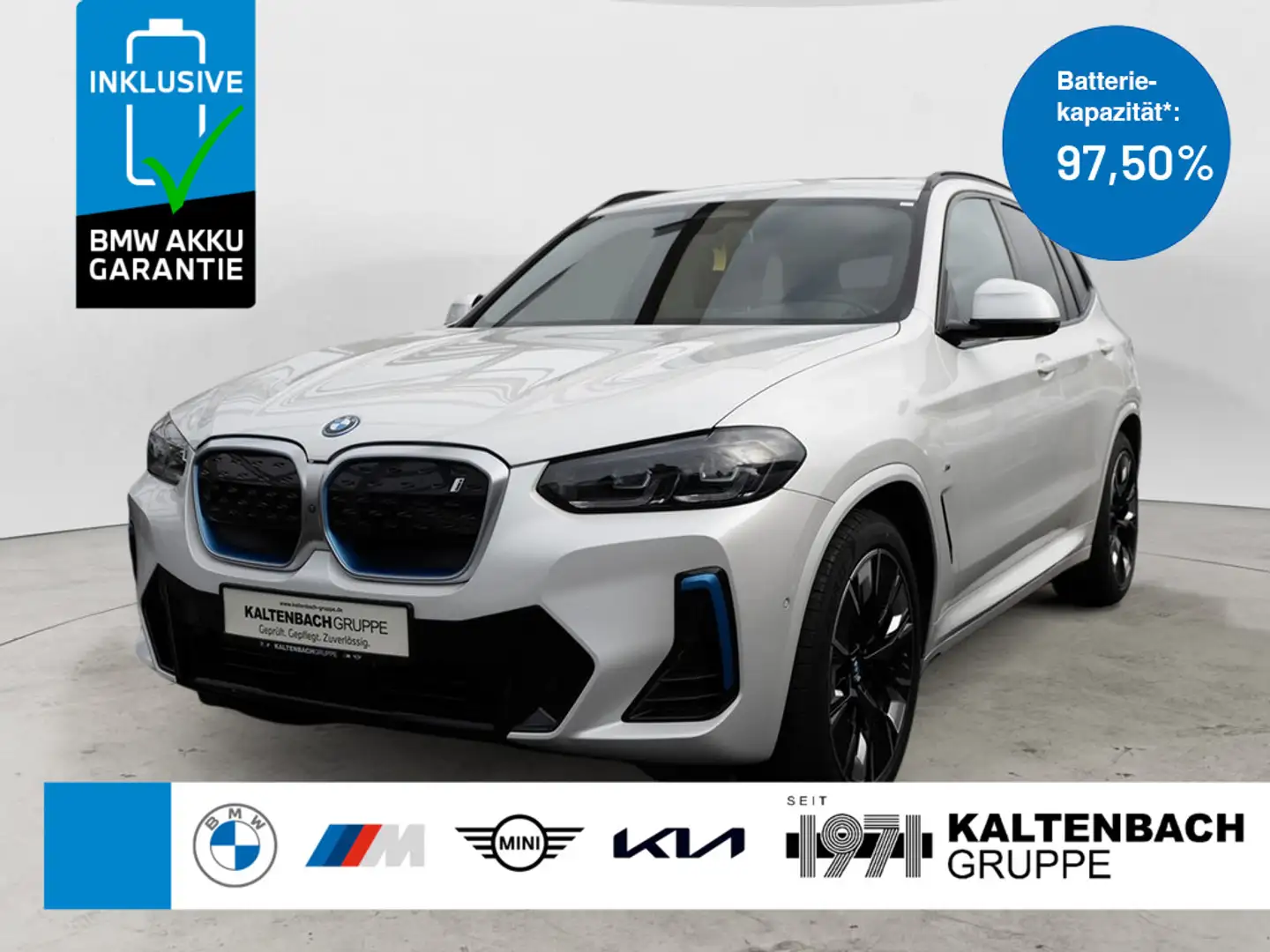 BMW iX3 Impressive PANO AHK HUD 360° LED ACC NAVI Blanc - 1