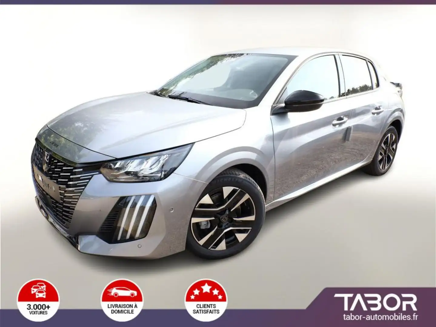 Peugeot 208 100 Allure LED 2xPDC CarPlay Reg BT Gris - 1