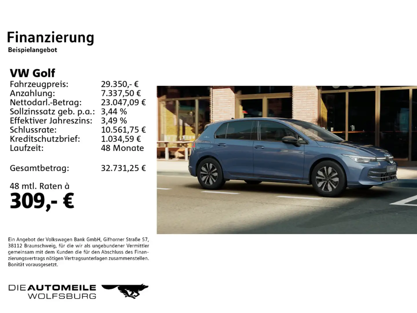 Volkswagen Golf 8 VIII 1.5 eTSI DSG Goal Matrix/ACC/AHK Blau - 2