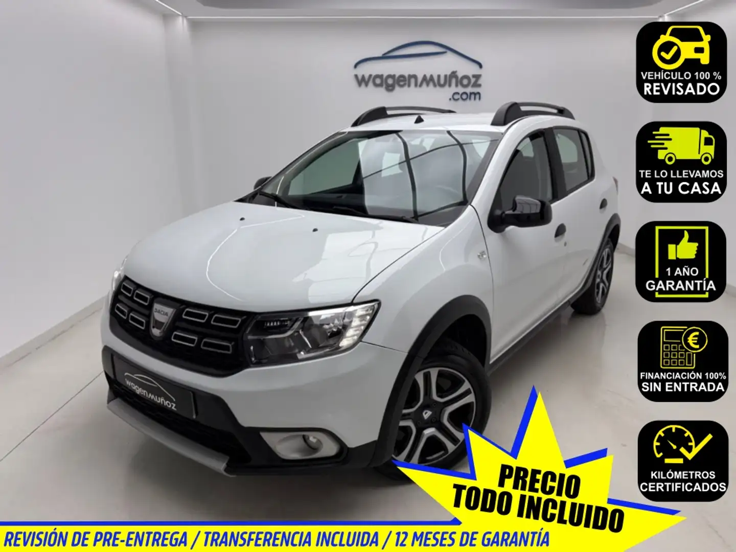 Dacia Sandero 1.5 Blue dCi Stepway Serie Limitada Aniversario 70 Wit - 1