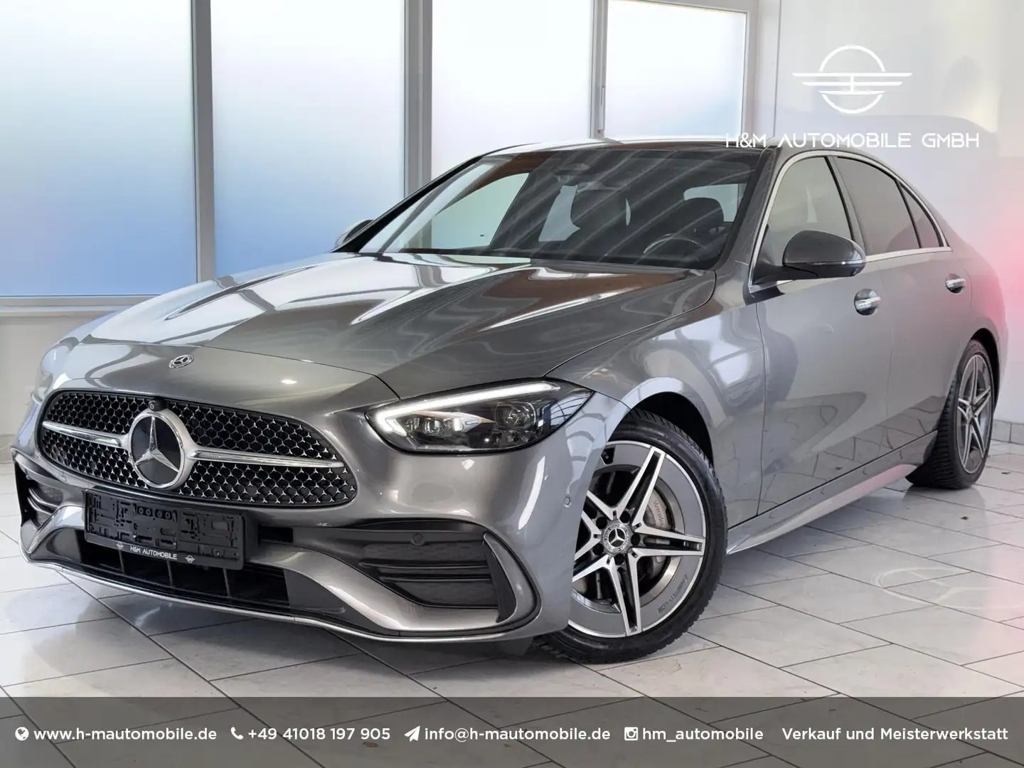 Mercedes-Benz C 300 AMG-CarPlay/AHK/ACC/DigitalLight Gris - 1