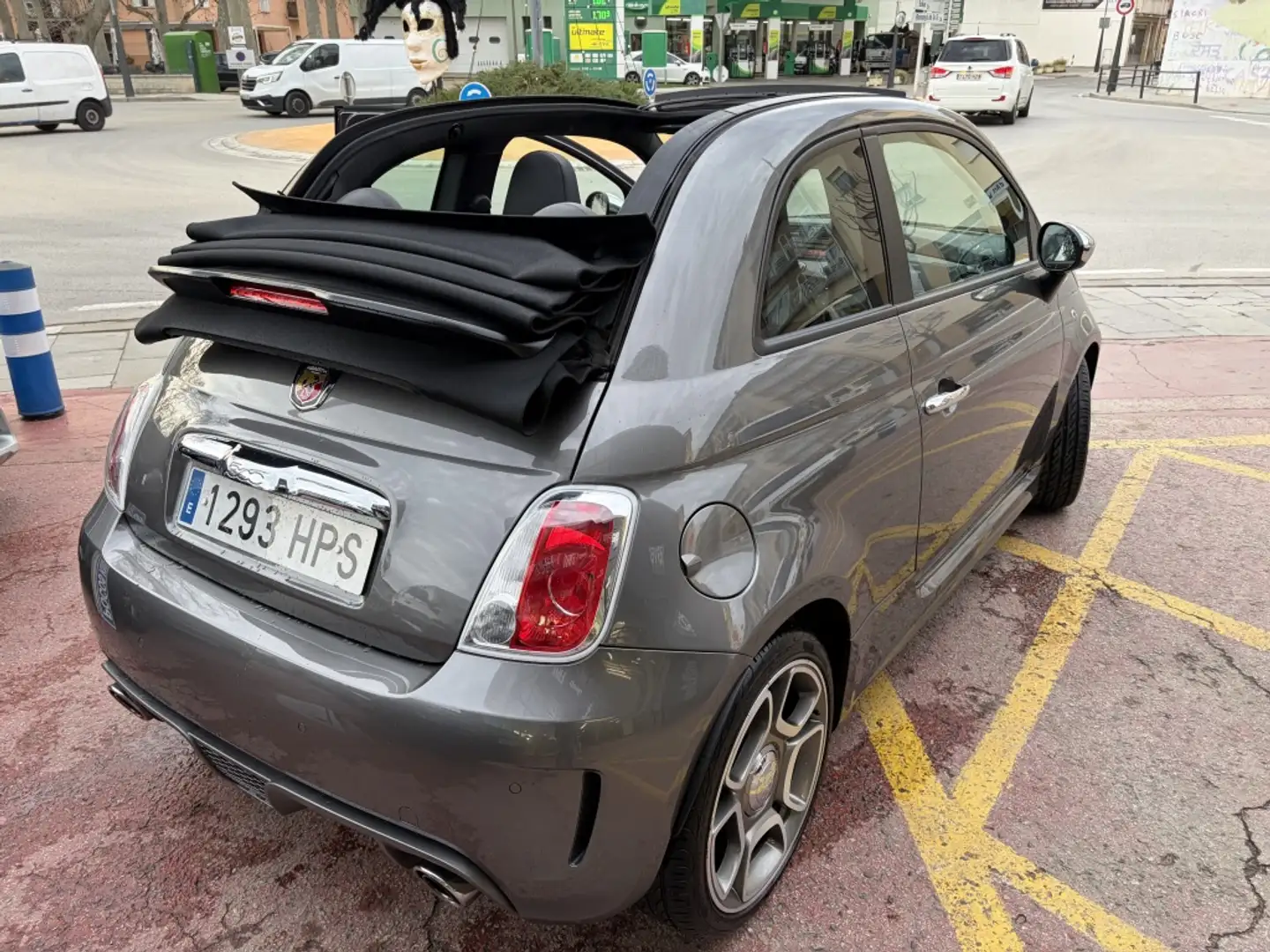 Abarth 500 CABRIOLET 1.4 T-JET 140 AUTOMATICO Gris - 1