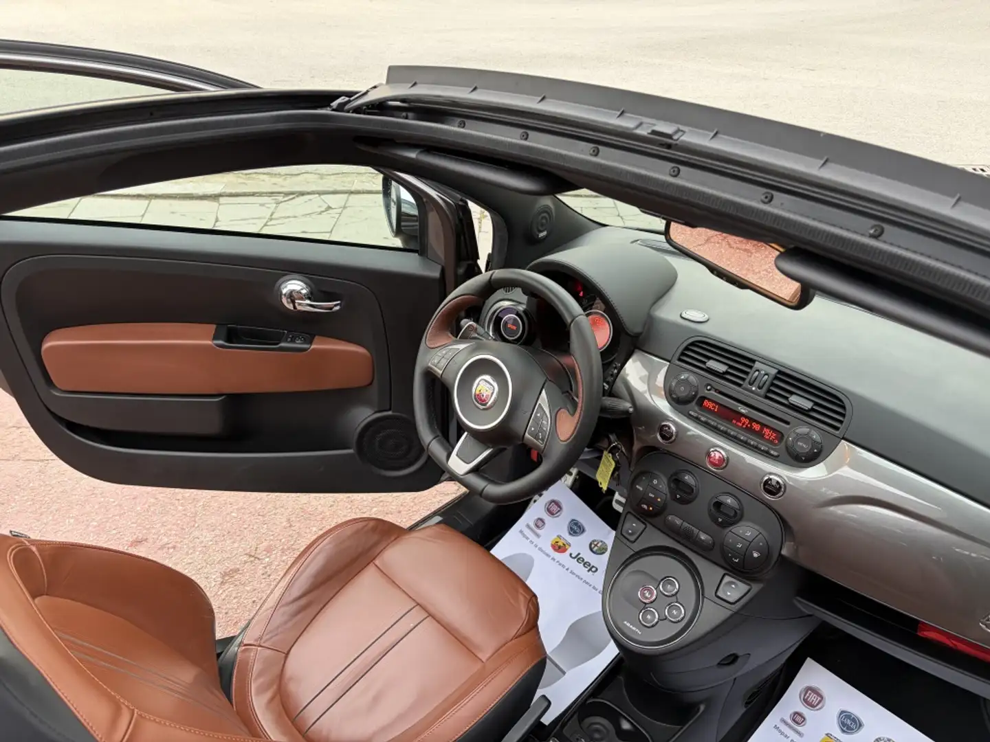 Abarth 500 CABRIOLET 1.4 T-JET 140 AUTOMATICO Gris - 2