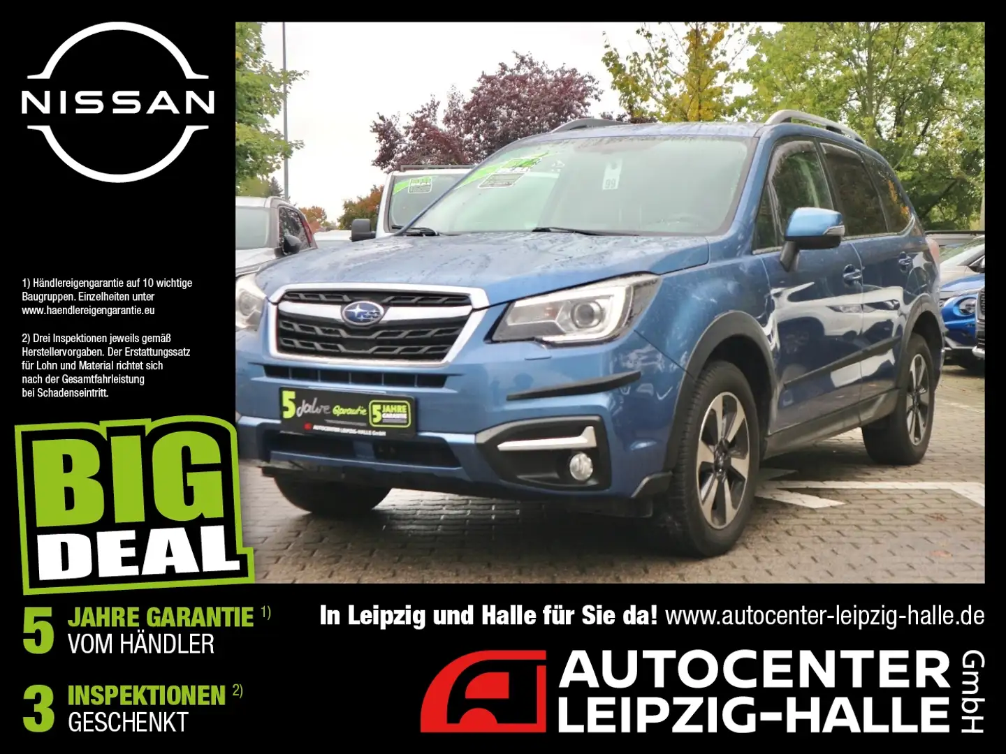 Subaru Forester 2.0i Exclusive 4x4 Schiebedach LM Blau - 1