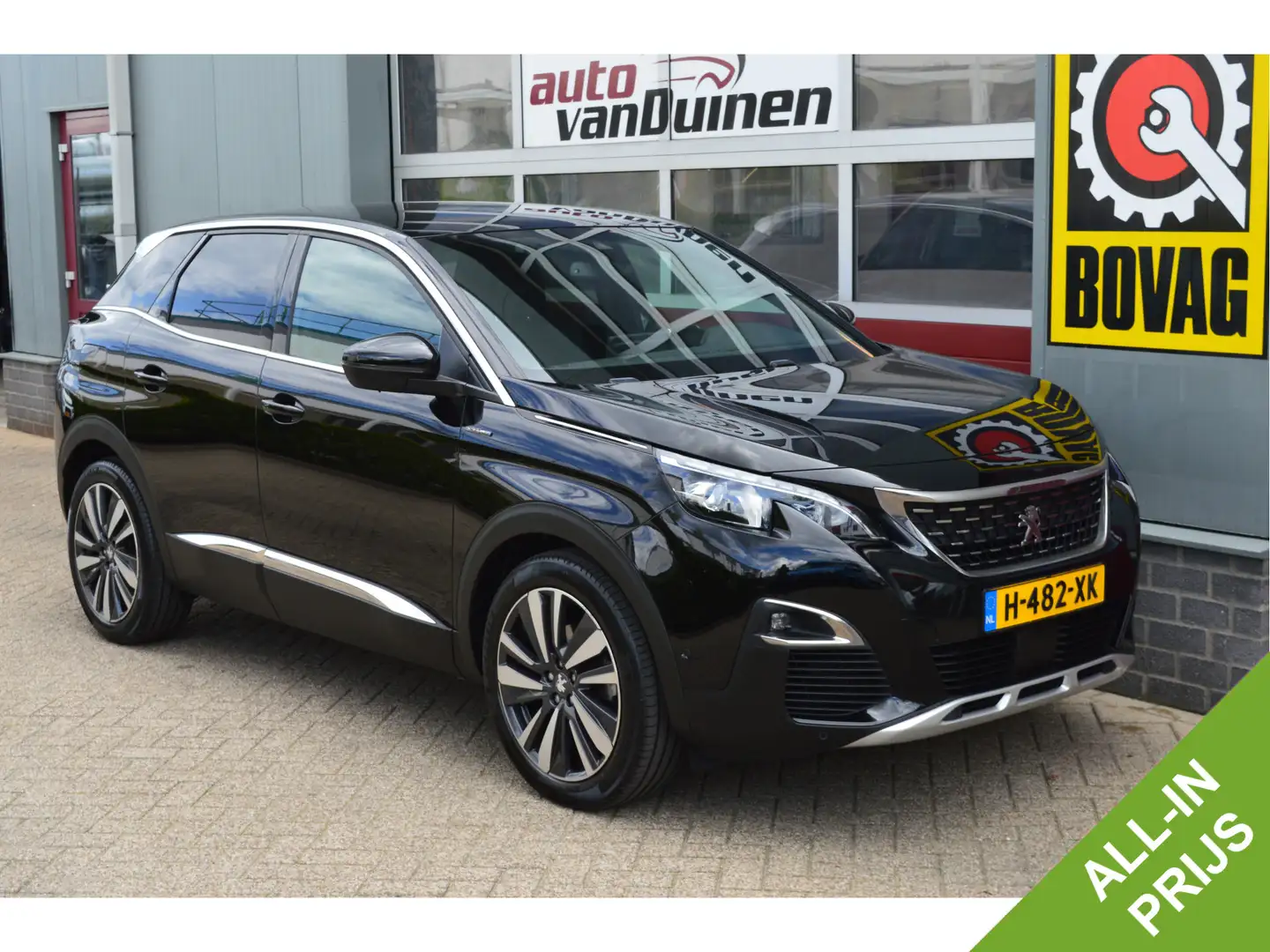 Peugeot 3008 1.2 PureTech GT Line Avantage O.a: Afneemb. trekha Zwart - 1
