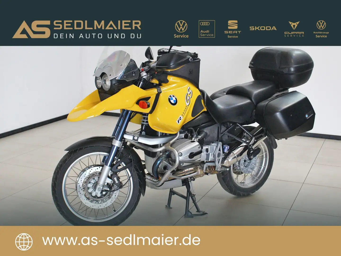 BMW R 1150 GS ABS Koffer Tankrucksack Windschild Galben - 1