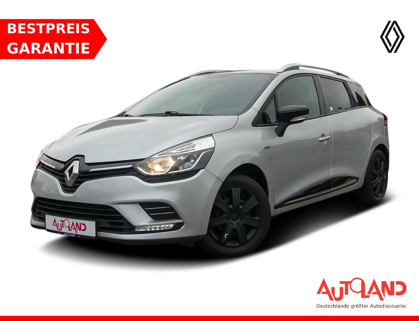 Renault Clio Grandtour 0.9 TCe Limited AHK Klima Navi Plateado - 1