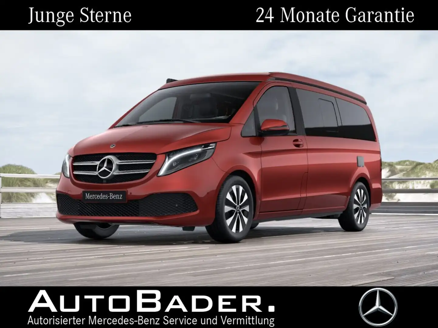 Mercedes-Benz V 300 V 300 d 4M Marco Polo SD AHK StdHz DISTR 360 LED Rojo - 1