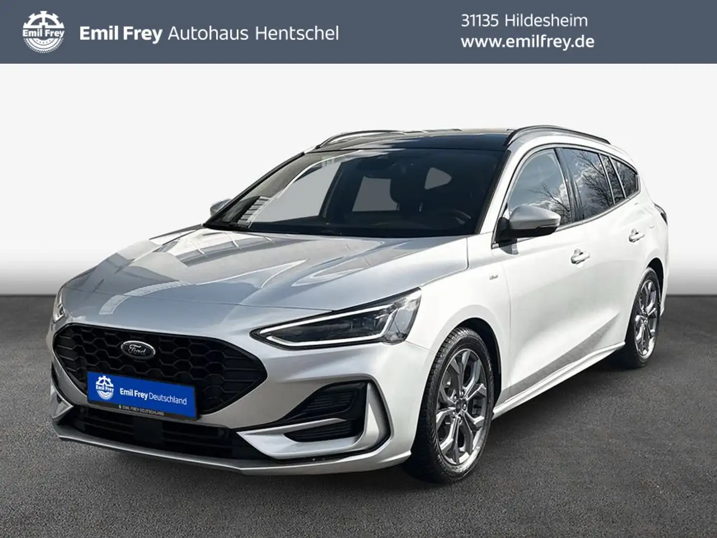 Ford Focus Turnier 1.0 EcoBoost Hybrid Aut. ST-LINE Zilver - 1