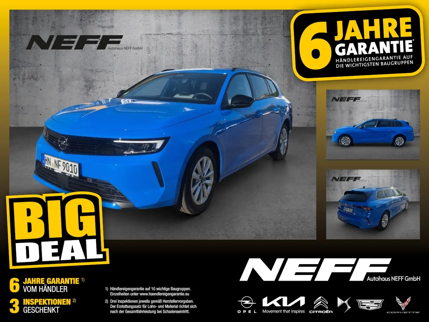 Opel Astra L Sports Tourer 1.2 Turbo Edition Automatik Blau - 1