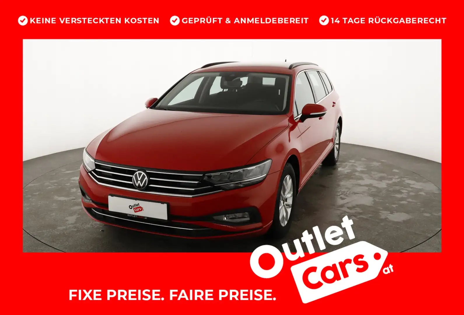 Volkswagen Passat Variant Business TDI DSG Rot - 1