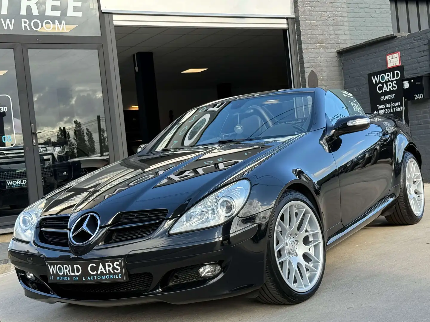 Mercedes-Benz SLK 200 Kompressor - CARPLAY - NAVI - CUIR - GARANTIE 12M Noir - 1