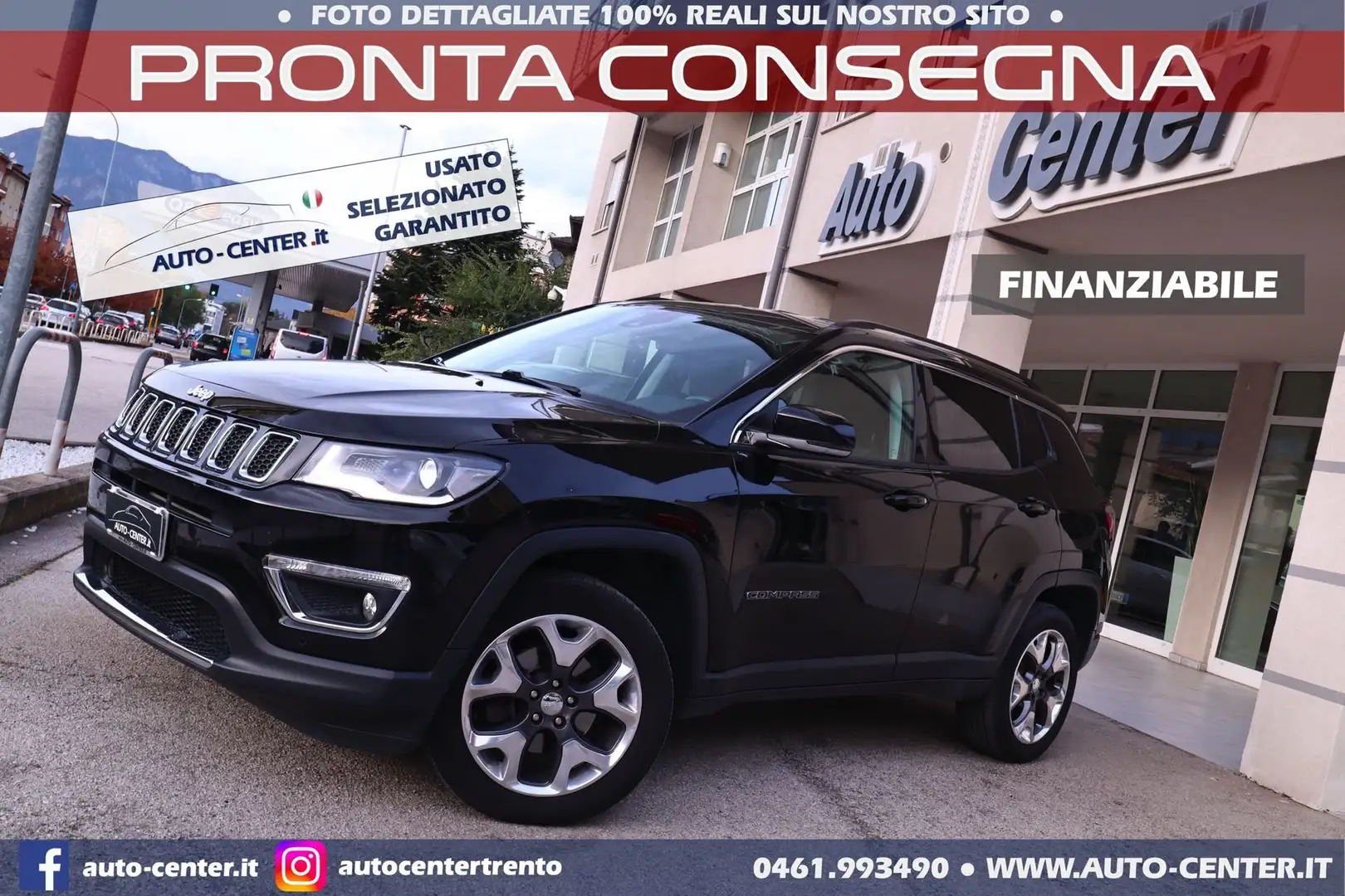 Jeep Compass 2.0 MJT 170CV aut. 4WD Limited Noir - 1