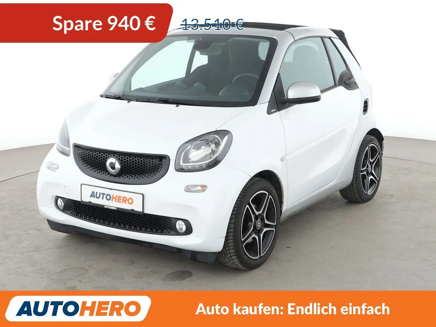 smart forTwo 0.9 Turbo Basis passion Aut. *TEMPO*SHZ*ALU* Weiß - 1