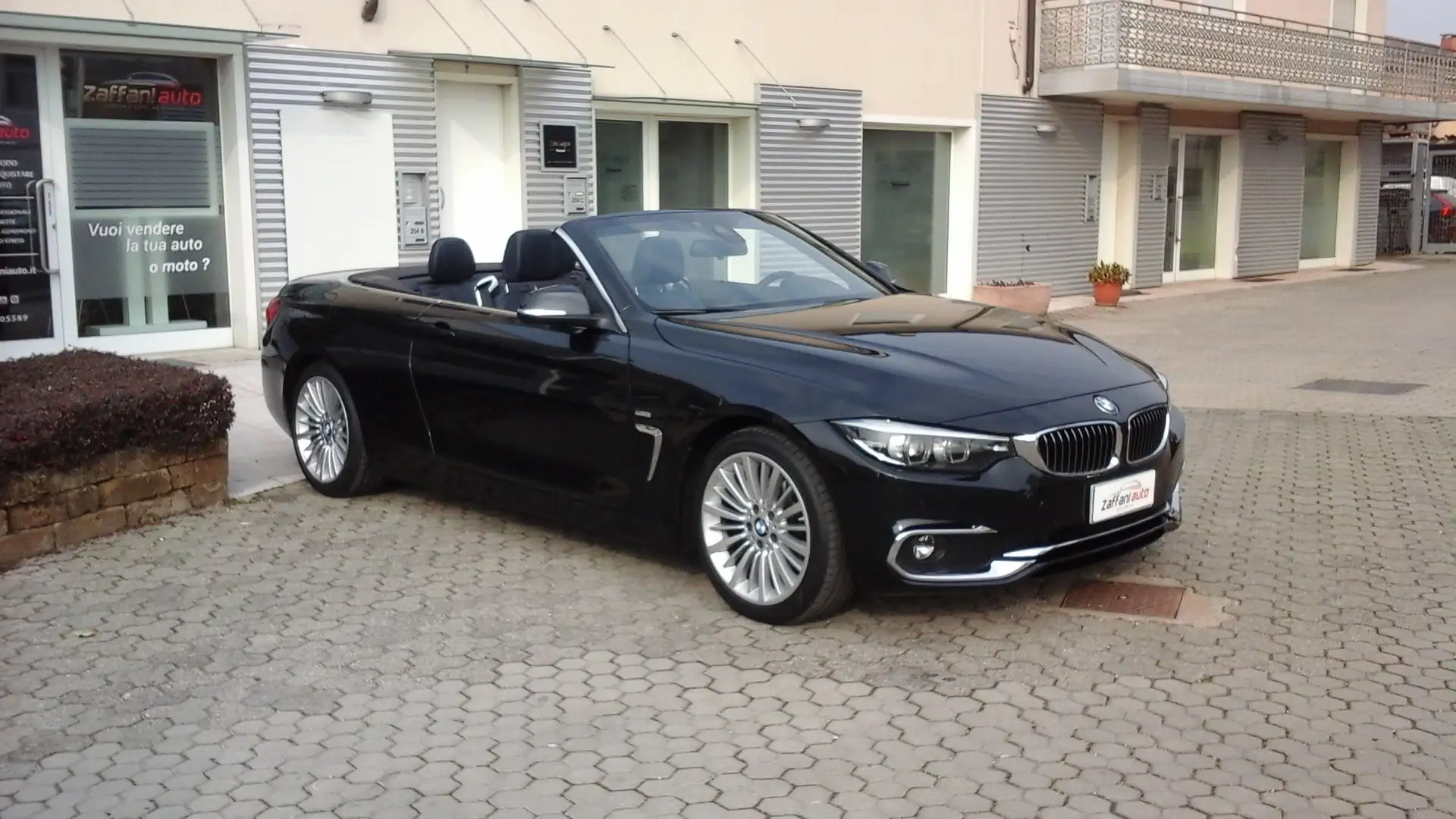 BMW 420 420d Cabrio-Luxury Autom. -Garanzia BMW- Negro - 1